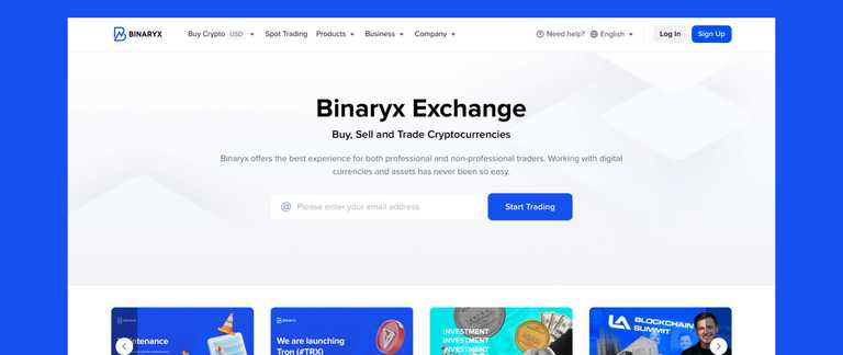 Binaryx Buy, Sell and Trade Cryptocurrencies